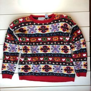 Northern Isles Hand Knitted Colorful Sweater